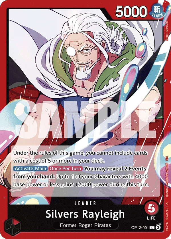 Silvers Rayleigh - Legacy of the Master - OP12-001 - card