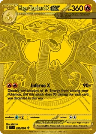 Mega Charizard X ex - Phantasmal Flames - 130/094 - Holofoil - card