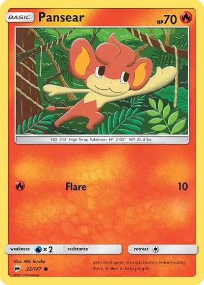 Pansear - Burning Shadows - 22/147 - card