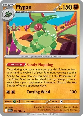 Flygon - Phantasmal Flames - 053/094 - Reverse Holofoil - card