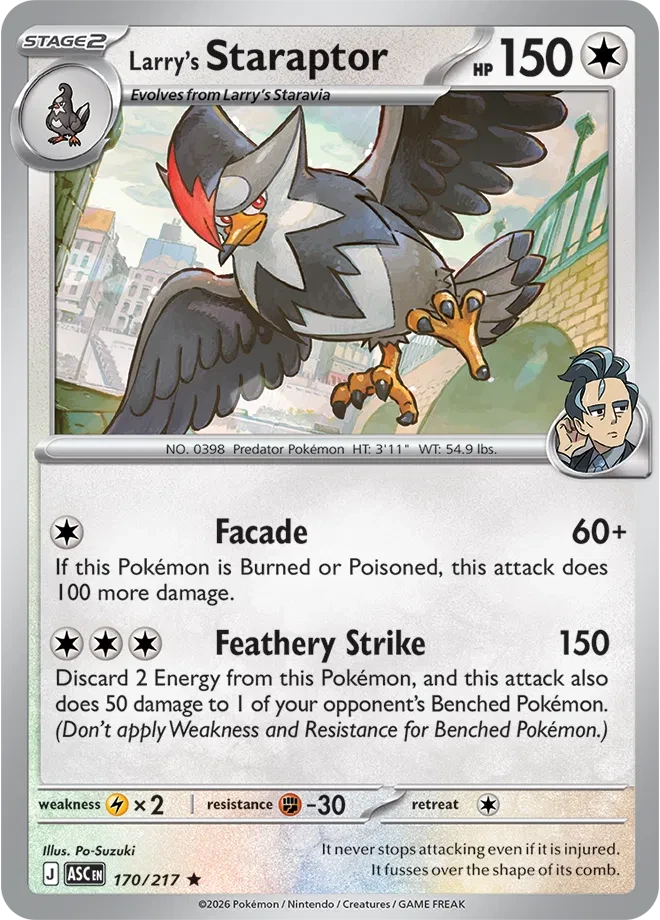 Larry's Staraptor - Ascended Heroes - 170/217 - Holofoil - card