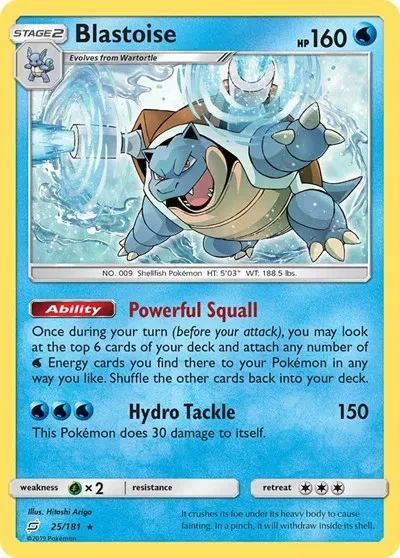 Blastoise - Team Up - 25 - card