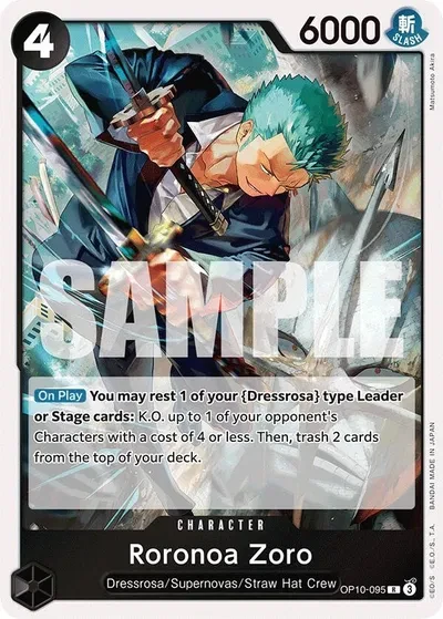 Roronoa Zoro (095) - Royal Blood - OP10-095 - Foil - card