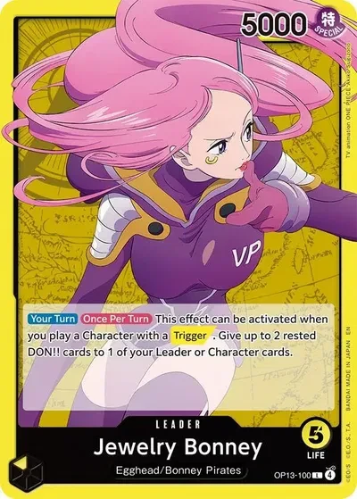 Jewelry Bonney (100) - Carrying On His Will - OP13-100 - card