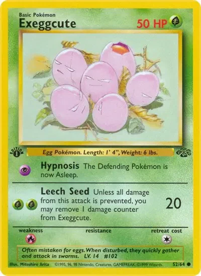 Exeggcute - Jungle - 52 - Unlimited - card
