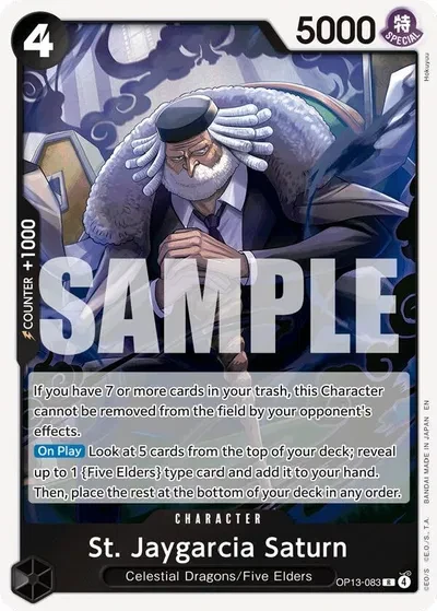 St. Jaygarcia Saturn - Carrying On His Will - OP13-083 - Foil - card