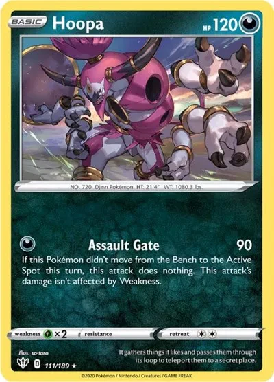 Hoopa - Darkness Ablaze - 111/189 - Reverse Holofoil - card