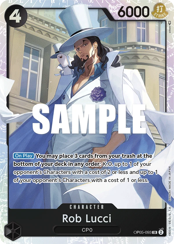 Rob Lucci (093) - Awakening of the New Era - OP05-093 - Foil - card