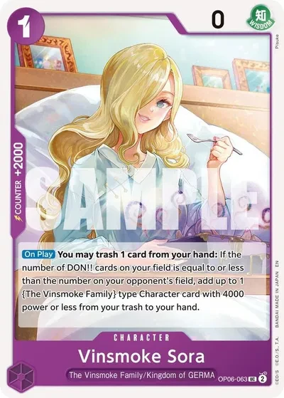 Vinsmoke Sora (Reprint) - Premium Booster -The Best- Vol. 2 - OP06-063 - card