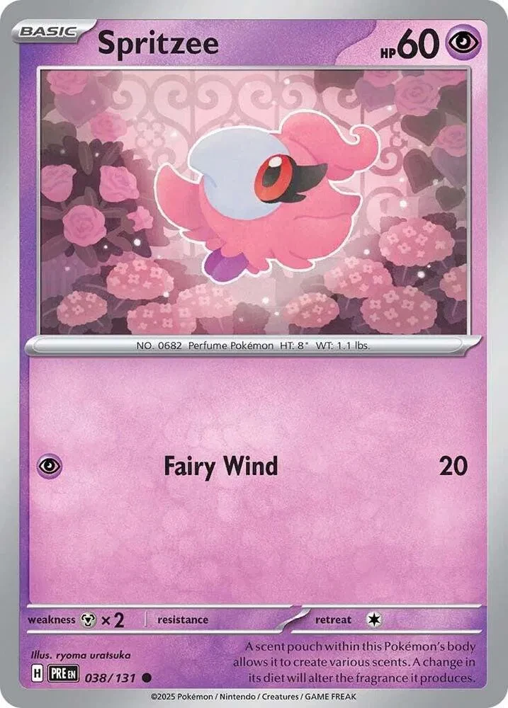 Spritzee - Prismatic Evolutions - 038/131 - Reverse Holofoil - card