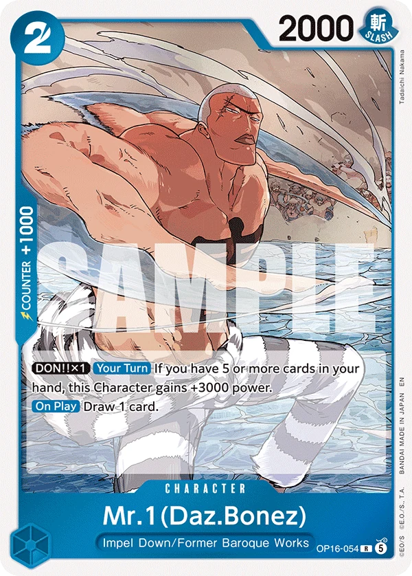 Mr.1(Daz.Bonez) - The Time of Battle - OP16-054 - Foil - card