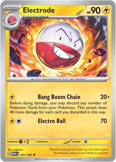 Electrode - SV: 151 - 101/165 - Holofoil - card