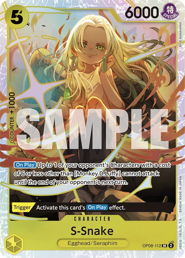 S-Snake - Two Legends - OP08-112 - Foil - card