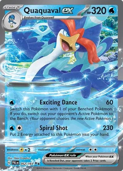 Quaquaval ex - Paldea Evolved - 052/193 - Holofoil - card