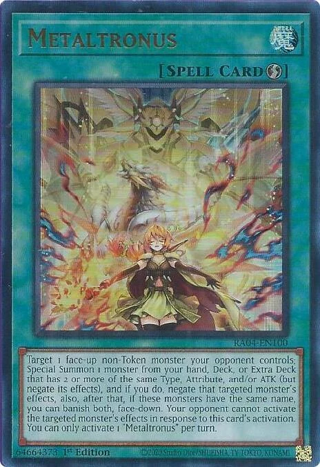 Metaltronus (UR) - Quarter Century Stampede - RA04-EN100 - 1st Edition - card