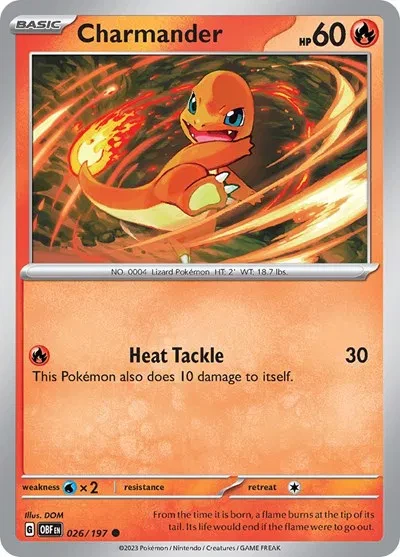 Charmander - Obsidian Flames - 026/197 - card