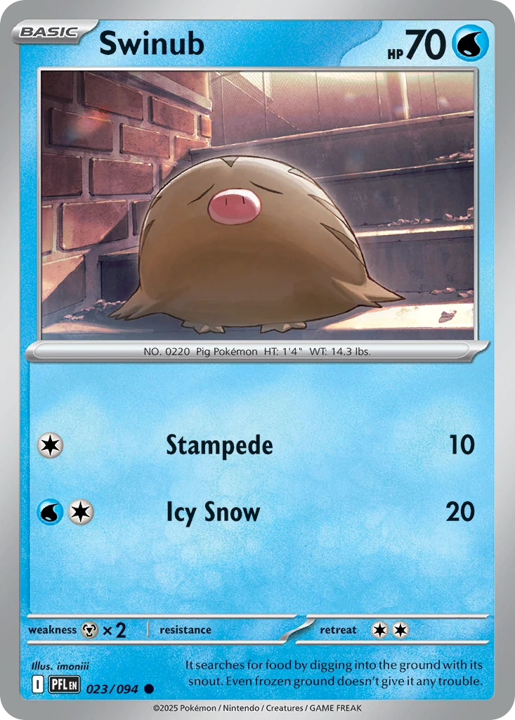Swinub - Phantasmal Flames - 023/094 - card