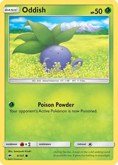 Oddish - Burning Shadows - 4/147 - card
