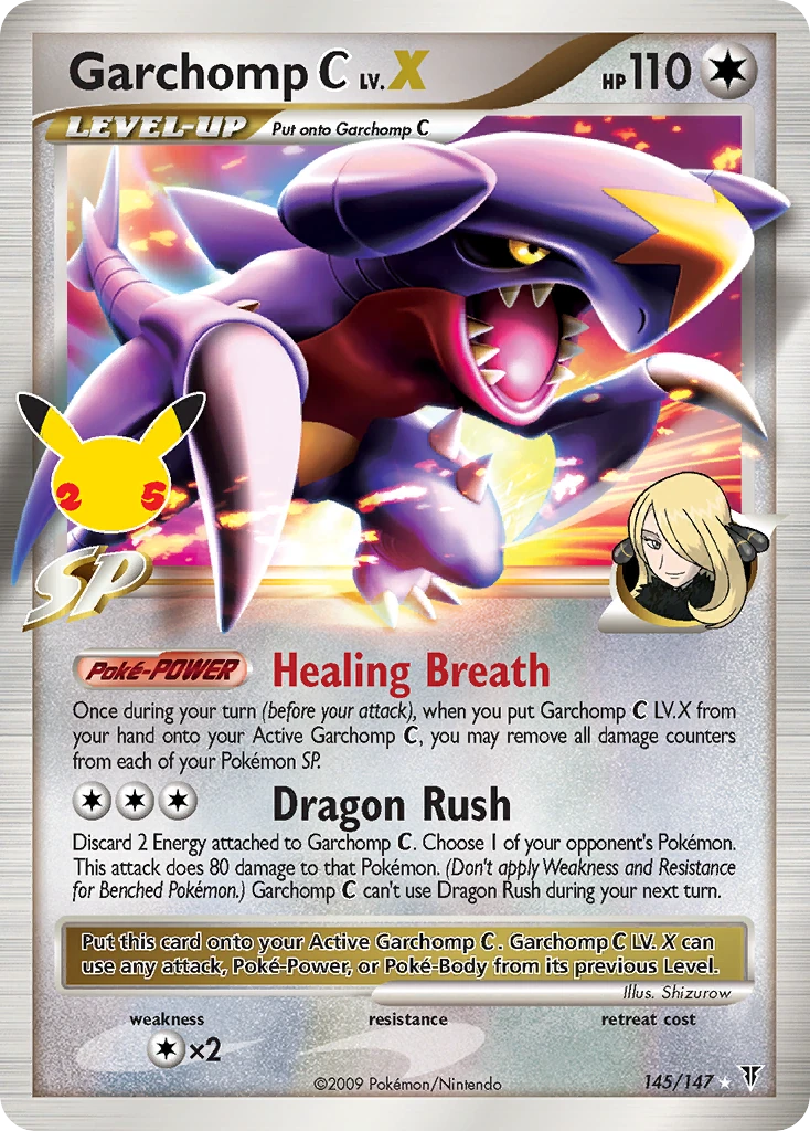 Garchomp C LV.X - Celebrations: Classic Collection - 145/147 - Holofoil - card