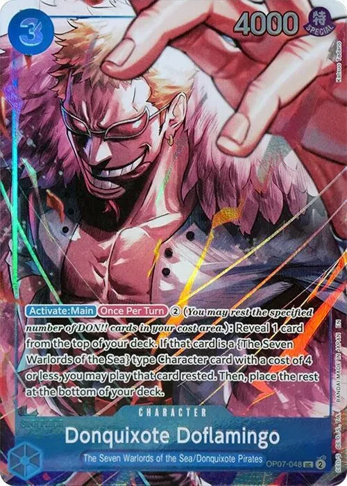 Donquixote Doflamingo (Seven Warlords of the Sea Binder Set) - One Piece Promotion Cards - OP07-048 - Foil - card