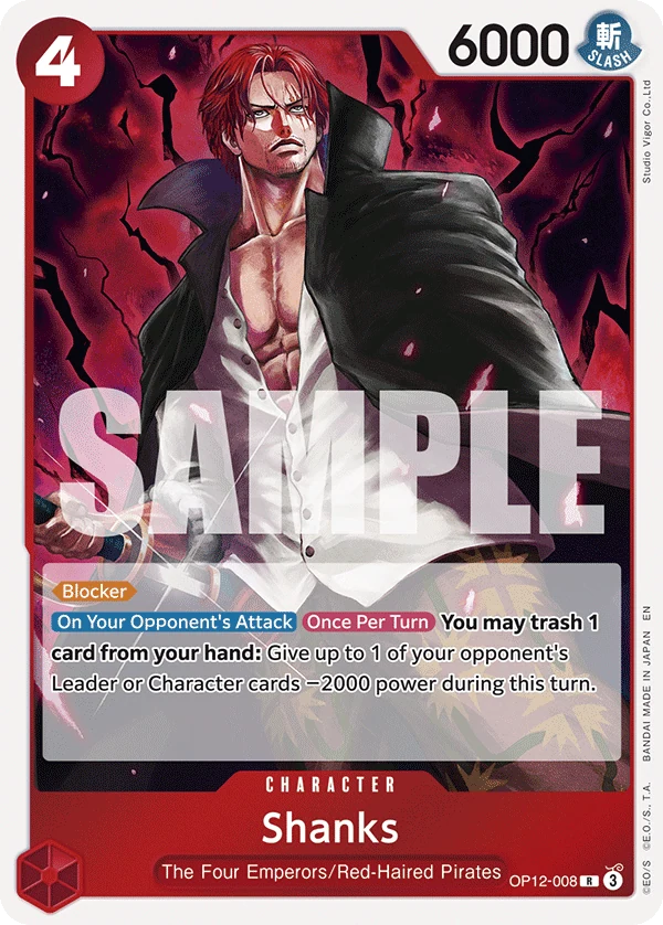 Shanks (008) - Legacy of the Master - OP12-008 - Foil - card