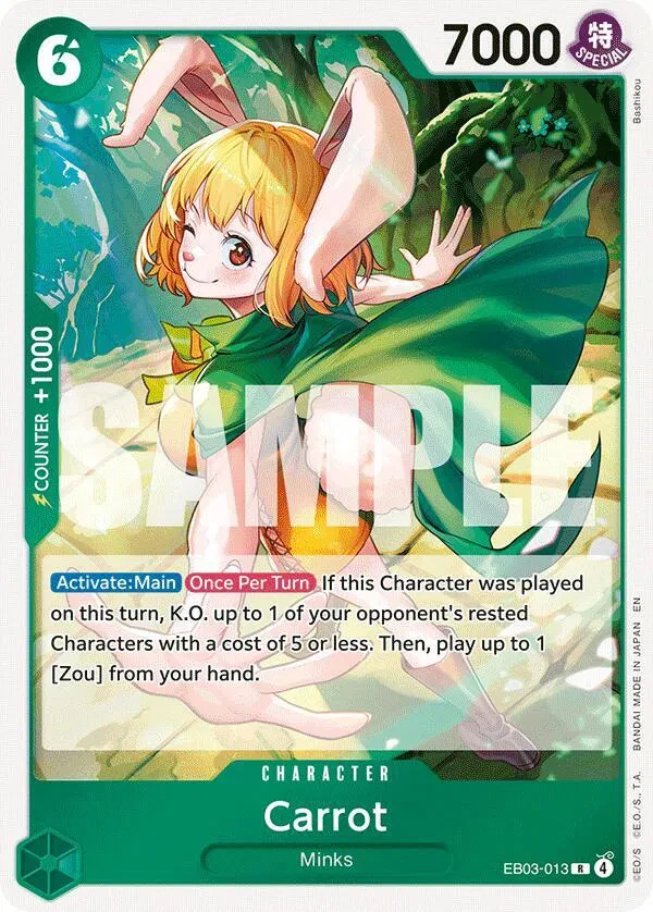 Carrot - Extra Booster: One Piece Heroine's Edition - EB03-013 - Foil - card