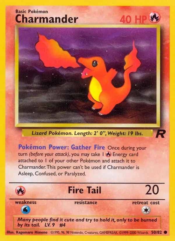 Charmander - Team Rocket - 50 - Unlimited - card