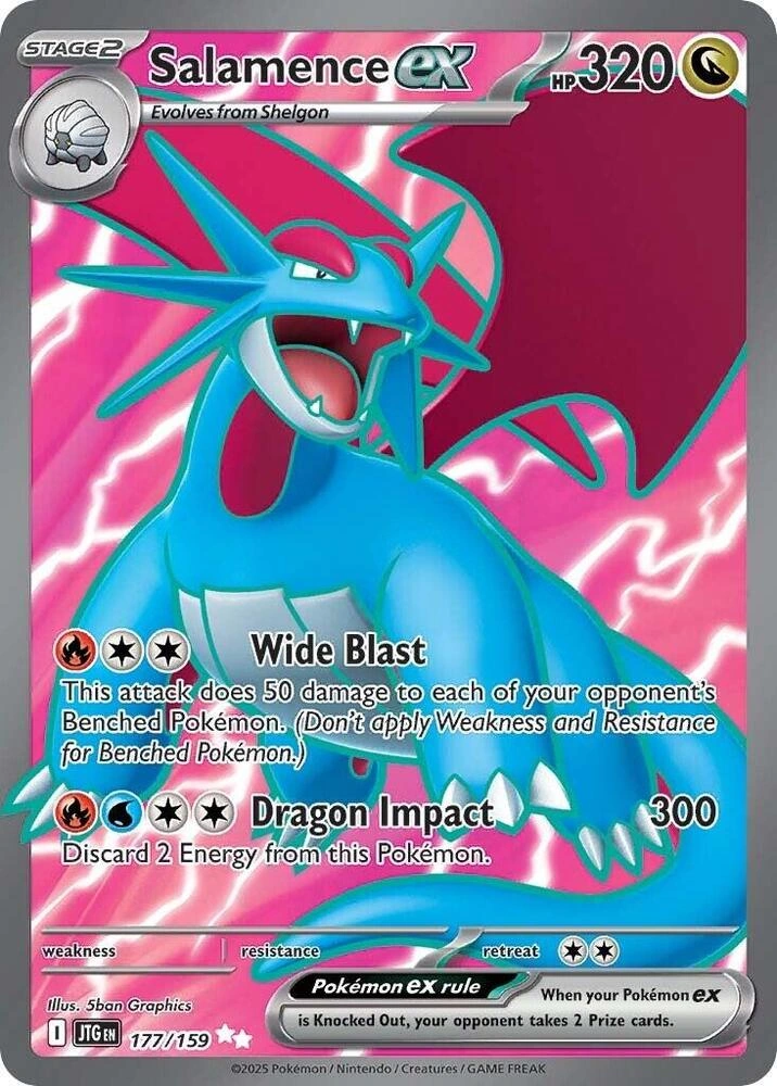 Salamence ex - Journey Together - 177/159 - Holofoil - card