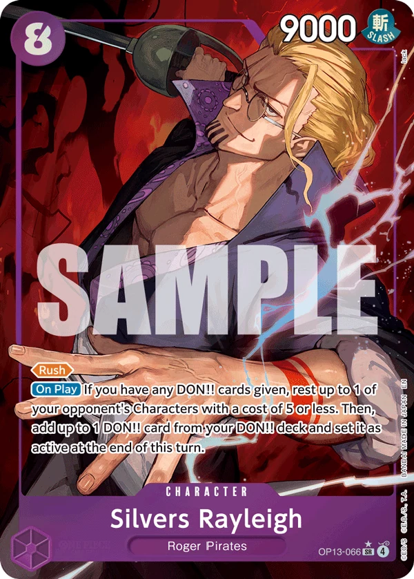 Silvers Rayleigh (Alternate Art) - Carrying On His Will - OP13-066 - Foil - card