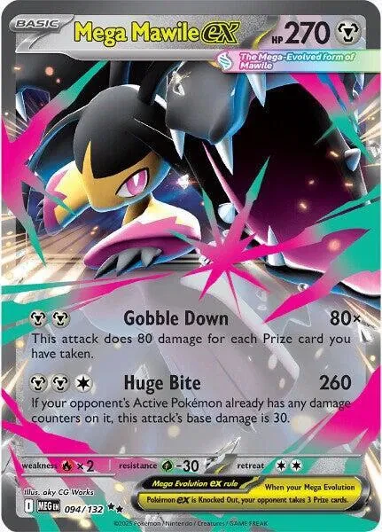 Mega Mawile ex - Mega Evolution - 094/132 - Holofoil - card