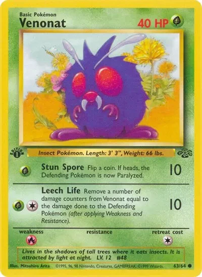 Venonat - Jungle - 63 - Unlimited - card