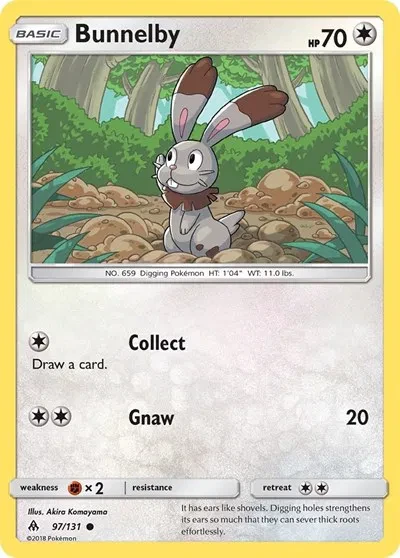 Bunnelby - Forbidden Light - 97 - card