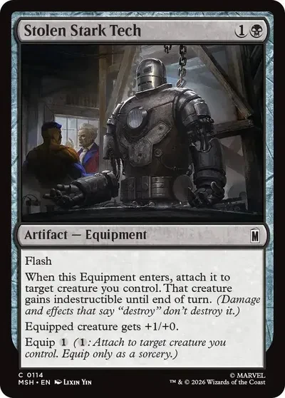 Stolen Stark Tech - Marvel Super Heroes - 114 - Foil - card