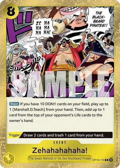 Zehahahahaha! - The Time of Battle - OP16-116 - Foil - card