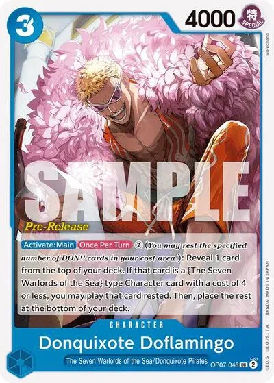 Donquixote Doflamingo - 500 Years in the Future Pre-Release Cards - OP07-048 - card