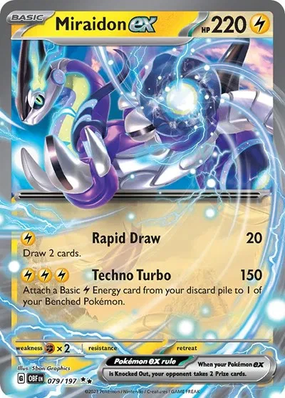 Miraidon ex - Obsidian Flames - 079/197 - Holofoil - card
