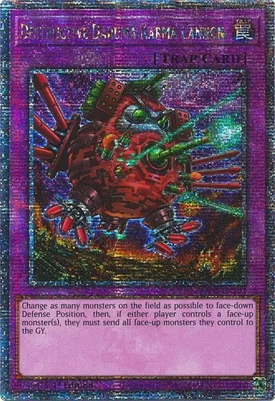 Destructive Daruma Karma Cannon (Quarter Century Secret Rare) - Quarter Century Stampede - RA04-EN103 - 1st Edition - card