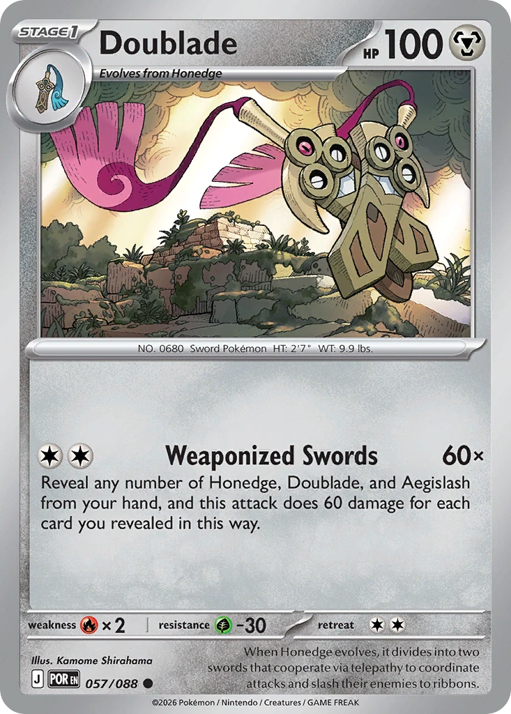 Doublade - Perfect Order - 057/088 - Reverse Holofoil - card