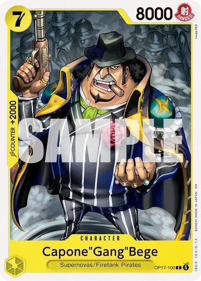 Capone"Gang"Bege - The World's Strongest Warriors - OP17-100 - card