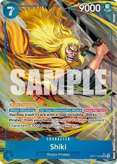 Shiki (048) (Alternate Art) - The World's Strongest Warriors - OP17-048 - Foil - card