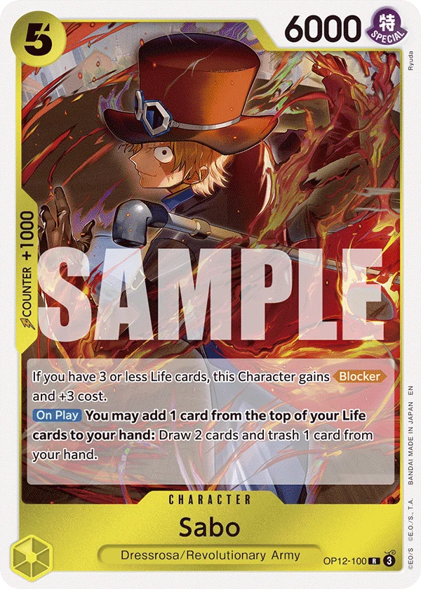 Sabo - Legacy of the Master - OP12-100 - Foil - card