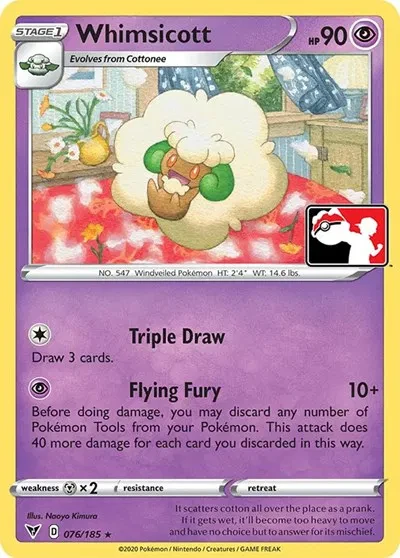 Whimsicott - Prize Pack Series One - 076/185 - card