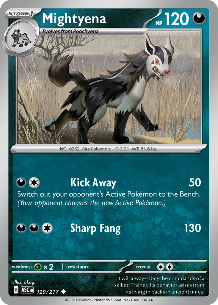 Mightyena - Ascended Heroes - 129/217 - card
