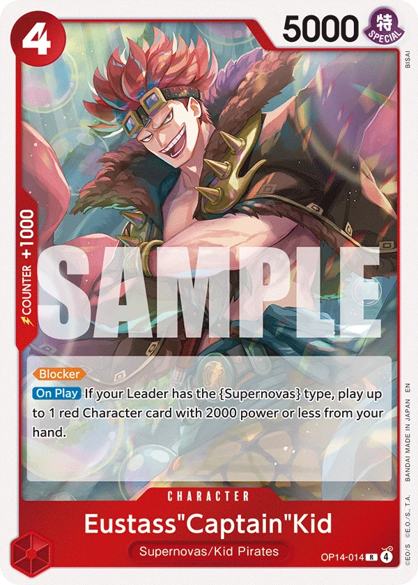Eustass"Captain"Kid - OP14-014 - The Azure Sea's Seven - Foil - card