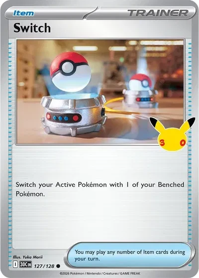 Switch - 30th Celebration - 127/128 - Holofoil - card