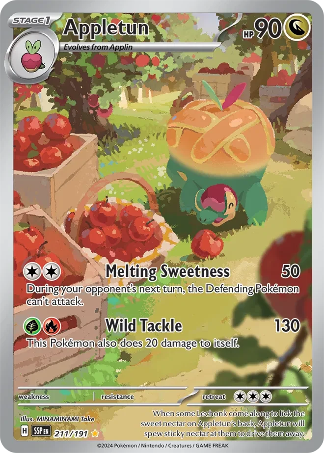 Appletun - Surging Sparks - 211/191 - Holofoil - card