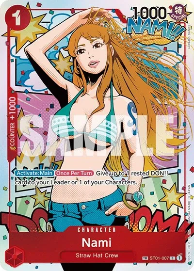 Nami (Alternate Art) - Wings of the Captain - ST01-007 - Foil - card