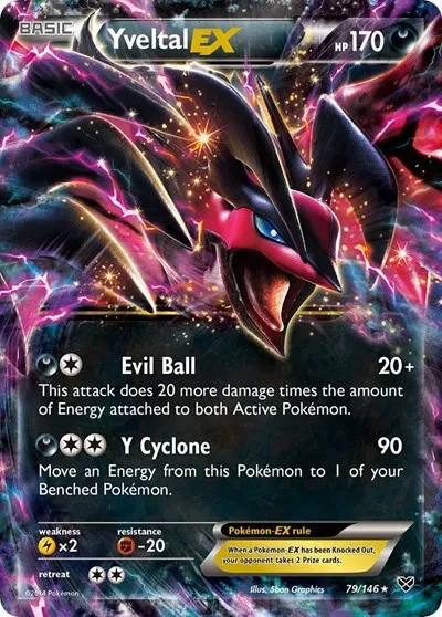Yveltal EX - XY Base Set - 79 - Holofoil - card