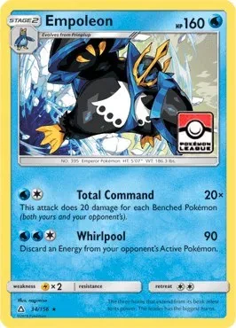 Empoleon (League Promo) - League & Championship Cards - 034/156 - Reverse Holofoil - card