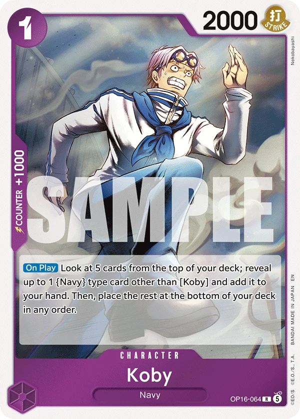 Koby - The Time of Battle - OP16-064 - Foil - card